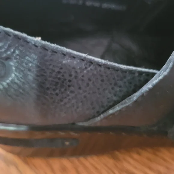 Born Black Leather Clogs with Buckle Detail - Picture 4 of 10